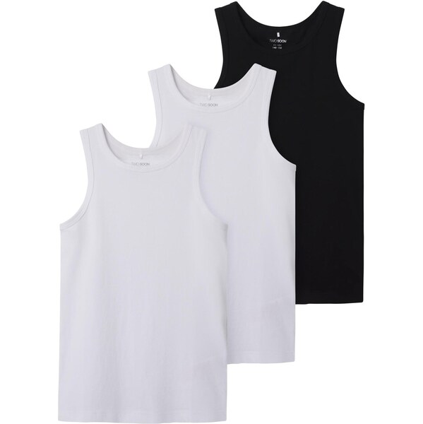 TWO SOON Tielko čierna / biela 65645028