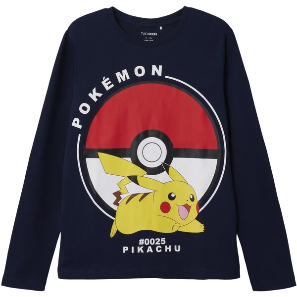 TWO SOON Tričko Pokémon námornícka modrá / žltá / červená / biela 66139334