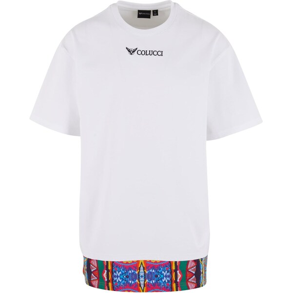 Colucci Tričko modrá / trávovo zelená / červená / biela 65204483