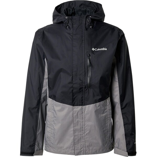 COLUMBIA Outdoorová bunda Pouring Adventure sivá / svetlosivá / čierna 65300938