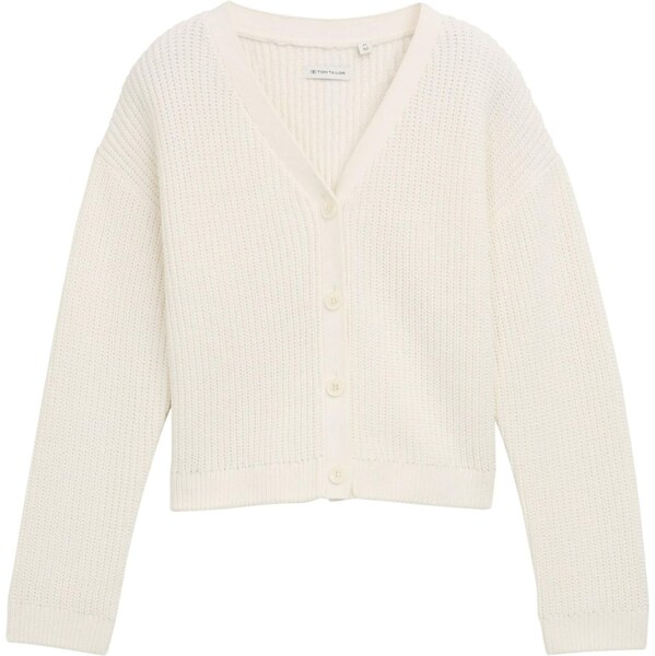TOM TAILOR Kardigán biela ako vlna 65204589