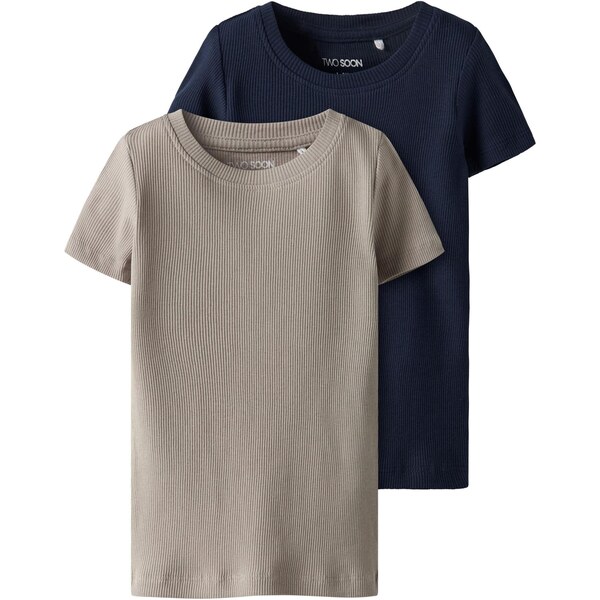 TWO SOON Tričko námornícka modrá / sivá 65652293