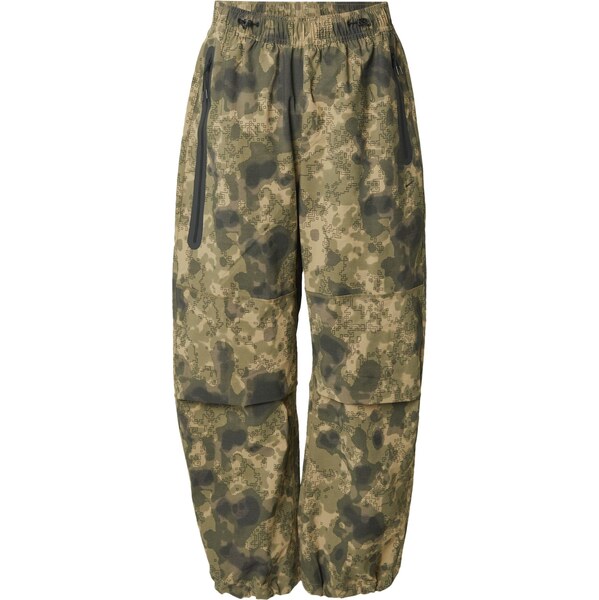 Nike Sportswear Nohavice TECH olivová / tmavozelená / čierna 65204685