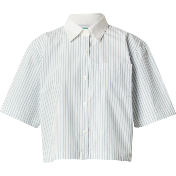 UNITED COLORS OF BENETTON Blúzka nebesky modrá / biela 65662665