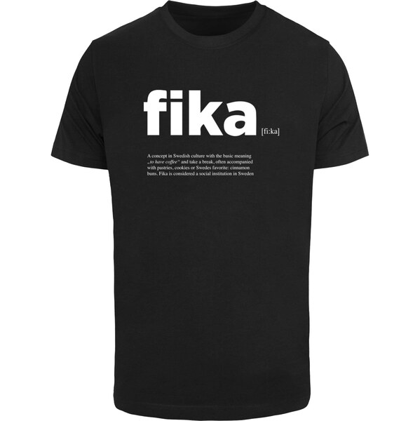 Mister Tee Tričko Fika čierna / biela 65873929
