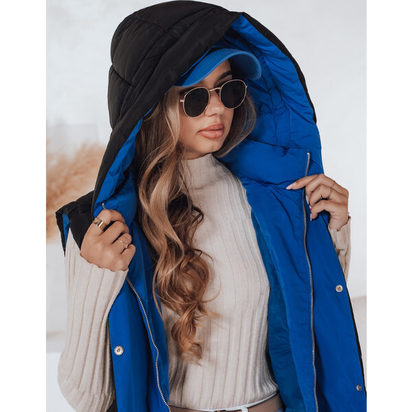 BASIC Čierna dámska prešívaná vesta s kapucňou TY2305 61532687