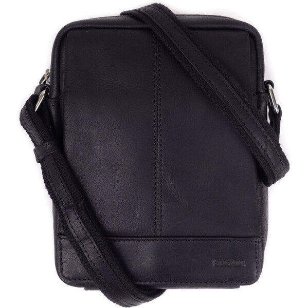 SEGALI Pánska kožená crossbody taška 171 black 66986222