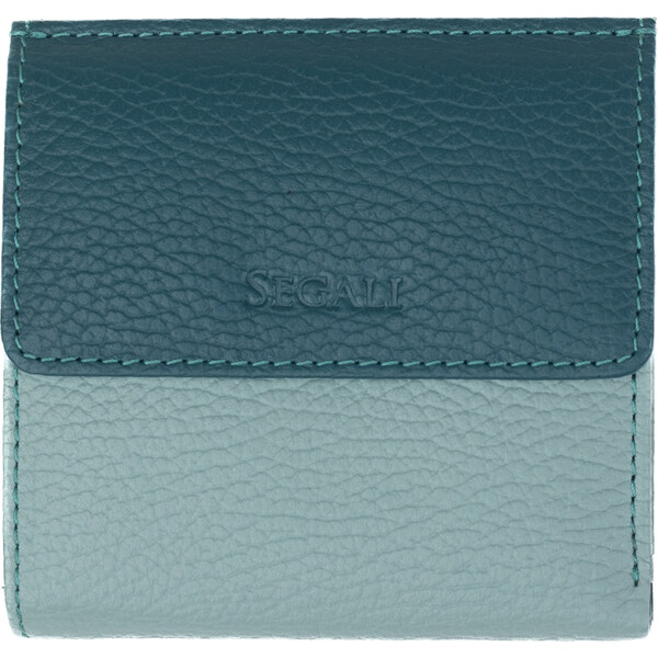 SEGALI Dámska kožená peňaženka 61337 sage/peacock 66583907