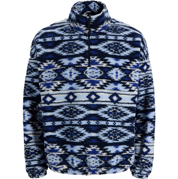 JACK & JONES Sveter JOREDDIE modrá / tmavomodrá / nebesky modrá 65662413