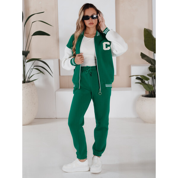 BASIC Zelená štýlová tepláková súprava CELIA AY0772 36584923