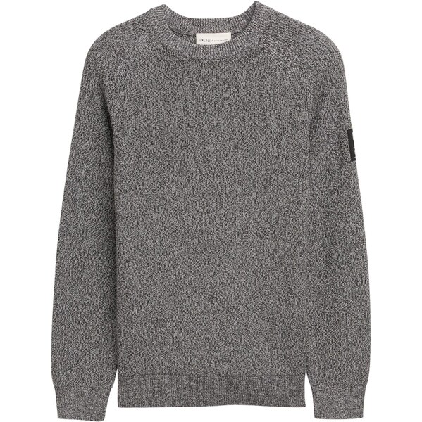 TOM TAILOR DENIM Sveter čierna melírovaná 65772902