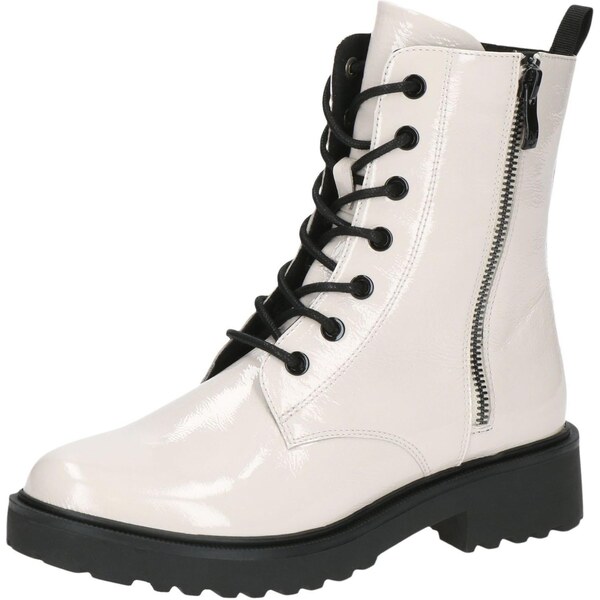 CAPRICE Šnurovacie členkové čižmy biela 65706983