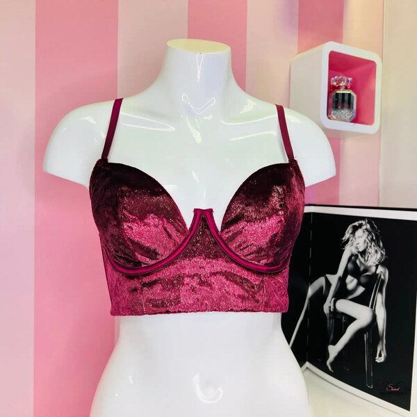 Victorias Secret Veľmi sexy balconet podprsenka v ružovej a čiernej 65202655