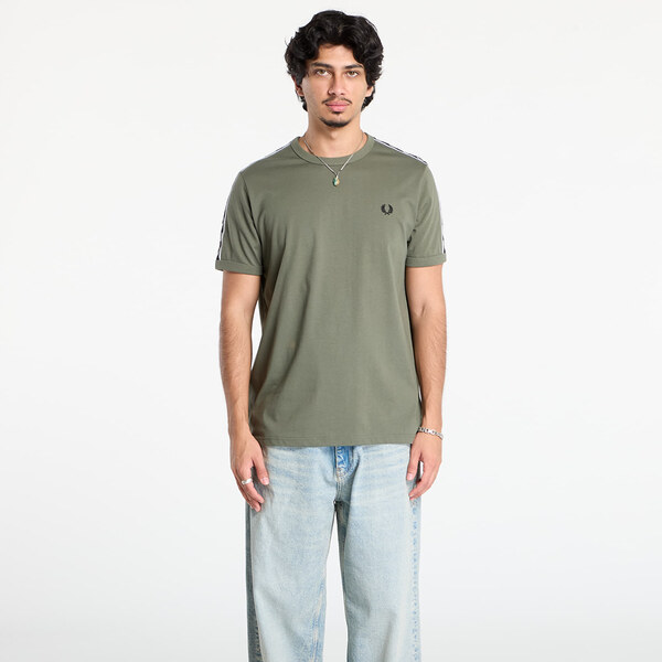 Tričko FRED PERRY Contrast Tape Ringer T-Shirt Lrlwrthgreen/ Blk L 65212951