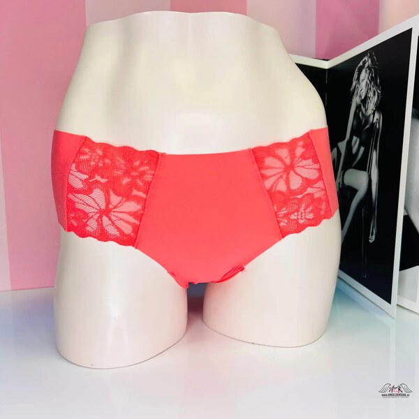 PINK Elegancia - Dokonale bezšvové nohavičky s čipkou pre neviditeľné 65202731