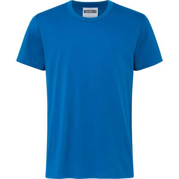 MOSCHINO COUTURE Back Logo Blue tričko 65210587