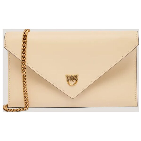 Pinko Kožená listová kabelka FLAT PURSE MINI 64985274