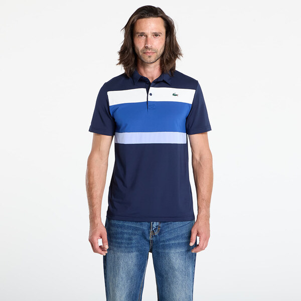 Tričko LACOSTE Mens S/S Polo Navy Blue/ France Blue-Flour XL 65213018
