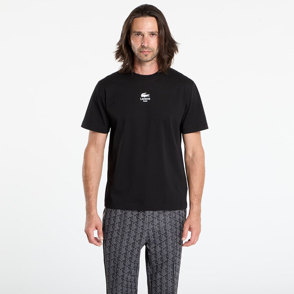 Tričko LACOSTE Mens Tee-Shirt Black XL 65213022