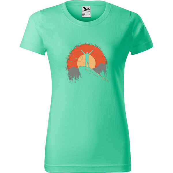 Handel Tričko - Turista na vrchole hory 65212846