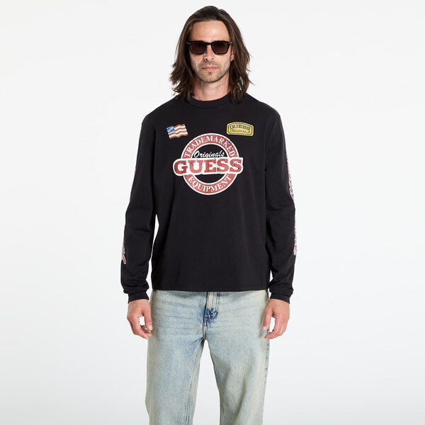 Tričko Guess Originals Cn Ls Int Race Tee Black M 65212971