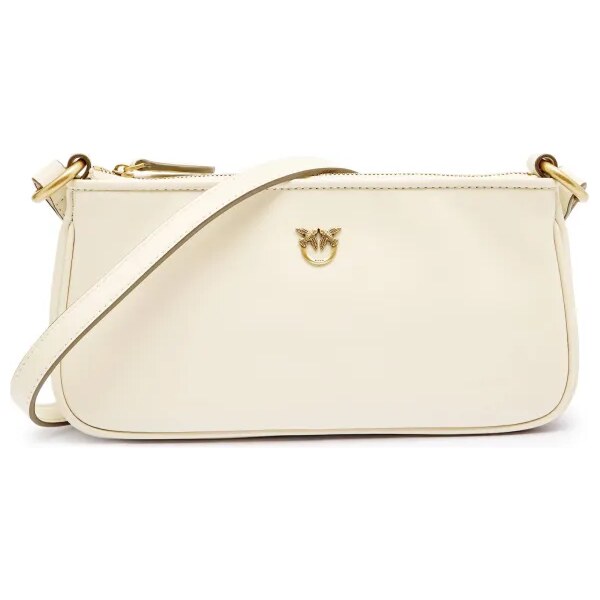 Pinko Kožená kabelka na rameno HALF MOON 64835252