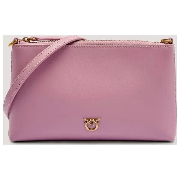 Pinko Kožená listová kabelka FLAT HORIZONTAL MINI 63192359