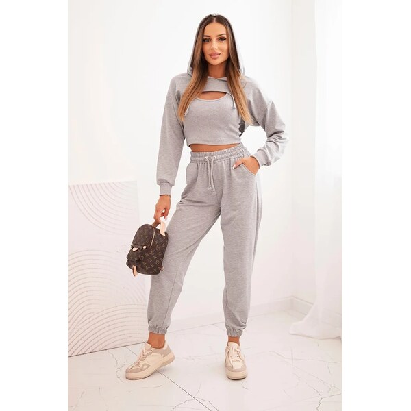 Kesi 3-piece cotton set gray 60731485