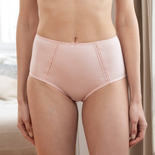 Súprava 2 super maxi nohavičiek slonová kosť+ružová 040 Blancheporte 65217730