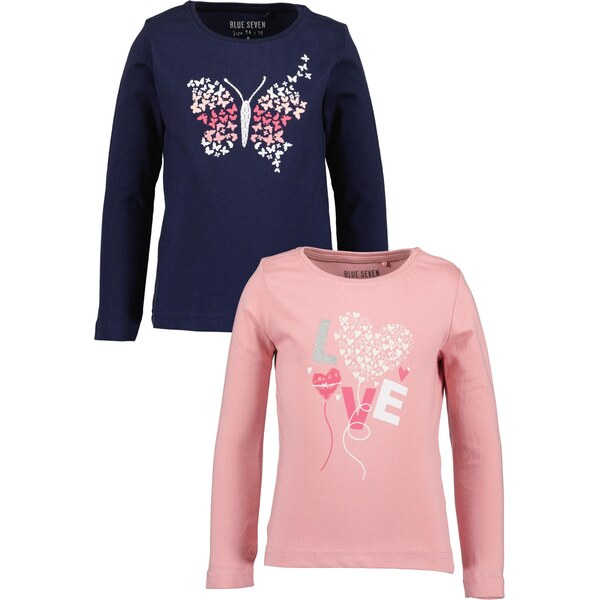 BLUE SEVEN Tričko námornícka modrá / ružová / ružová / biela 66201095
