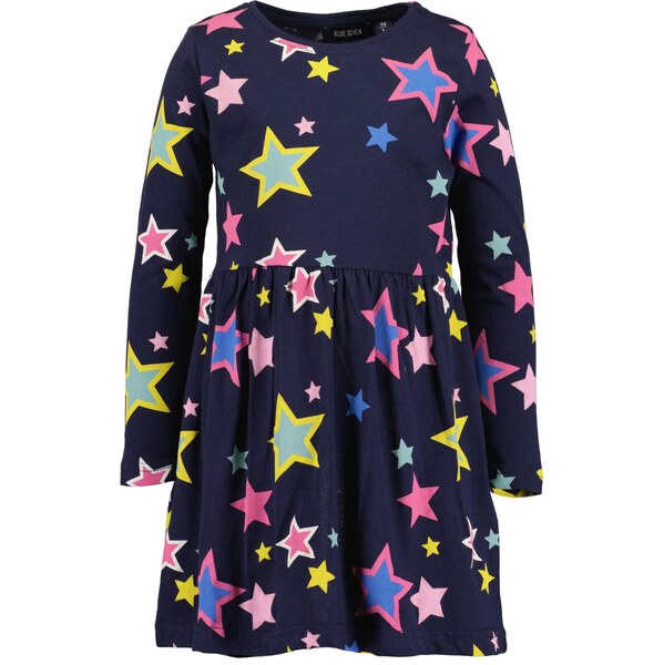 BLUE SEVEN Šaty námornícka modrá / kráľovská modrá / žltá / 65887756