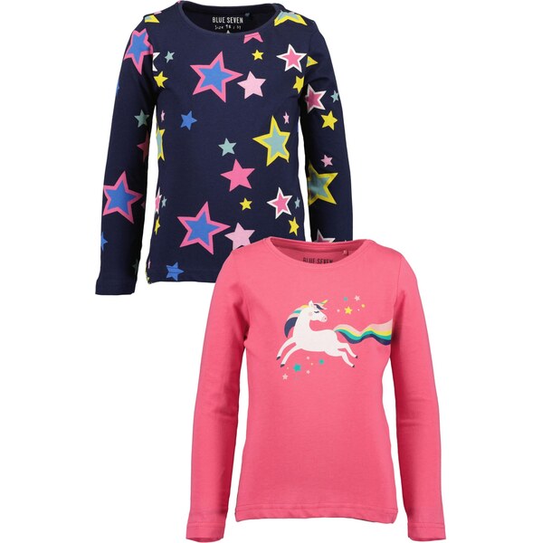 BLUE SEVEN Tričko námornícka modrá / žltá / ružová / biela 65843924