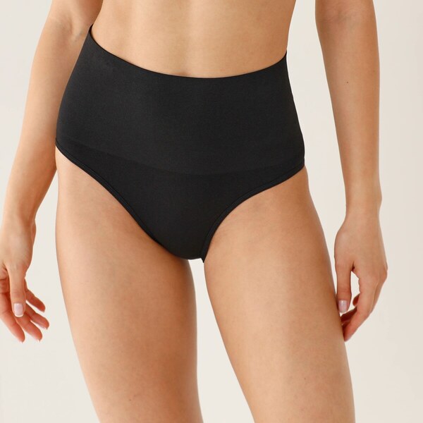 Súprava 2 diskrétnych bezšvových maxi nohavičiek čierna+telová 048 65218798