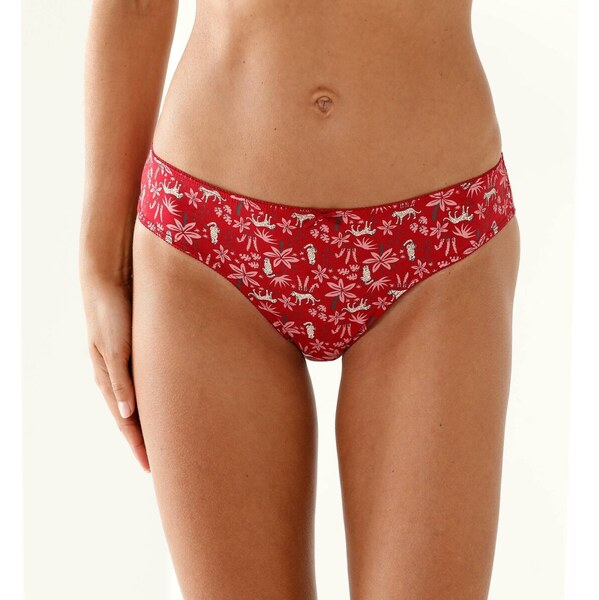 Súprava 4 zladených midi nohavičiek s potlačou pantera červená 052 65218862