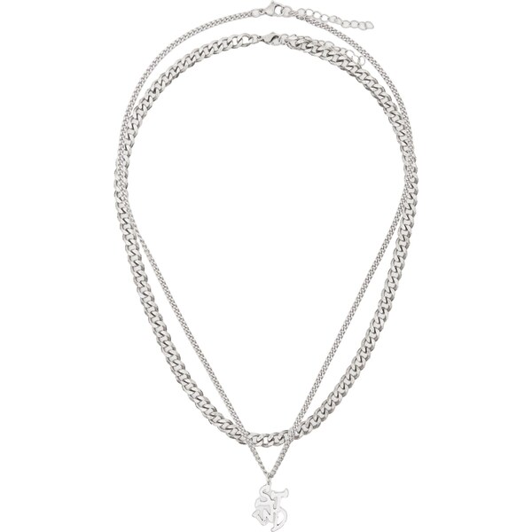 Pull&Bear Retiazka STWD strieborná 65662292