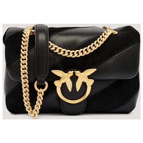 Pinko Kožená kabelka na rameno LOVE PUFF MINI CL 65145253