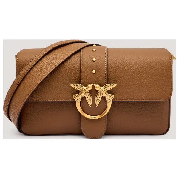 Pinko Kožená kabelka na rameno LOVE ONE CLASSIC 65145256