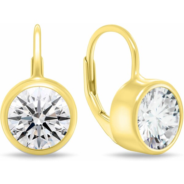 Brilio Silver Pozlátené visiace náušnice s kubickým zirkónom EA1201Y 66591271