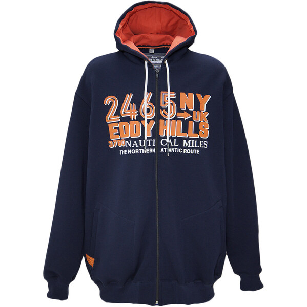 EDDY HILLS Mikina NAUTICAL, s kapucňou, extra 01492 60821536