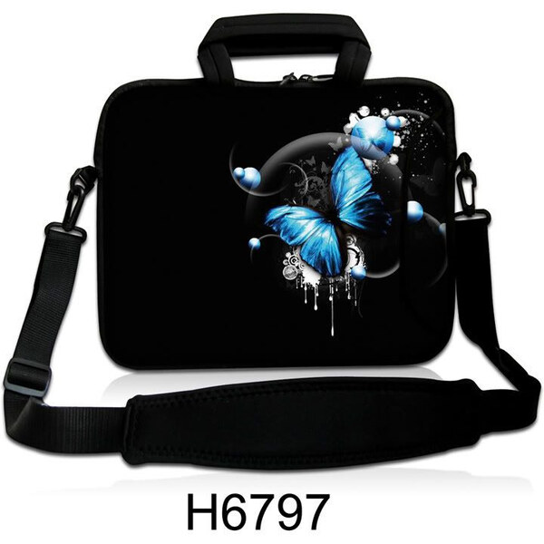 Taška cez rameno Huado do 13.3 Modrý motýľ 65220731
