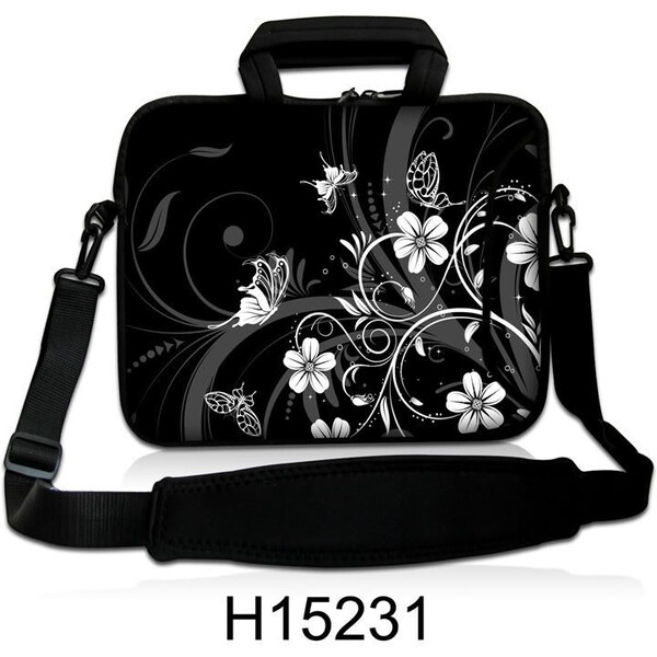 Taška cez rameno Huado do 13.3 Kvetinky a motýle 65220725