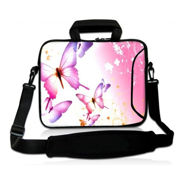 Taška cez rameno Huado do 17.4 Ružové motýle 65220812