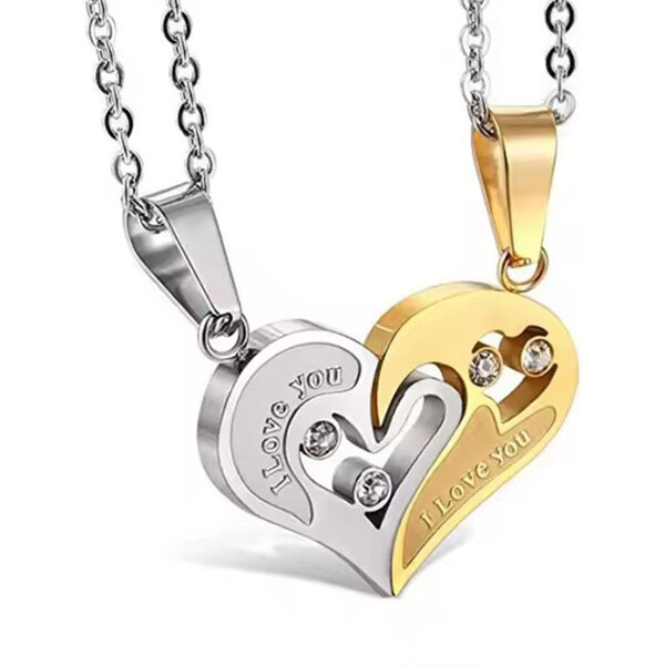 Impress Jewelry Prívesok pre dvoch, puzzle I LOVE YOU gold 65220792