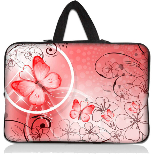 Taška Huado na notebook do 14.4 Rúžový motýľ 65220911