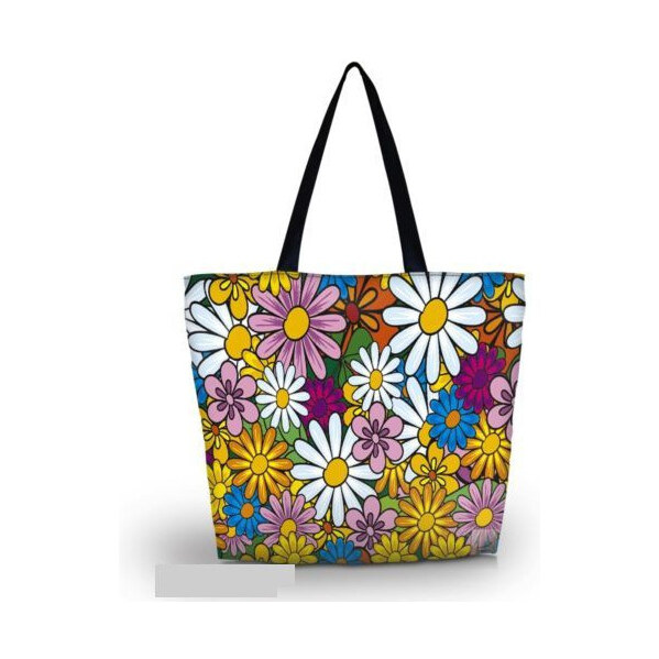 Nákupná a plážová taška Huado - Gerbery 65221092