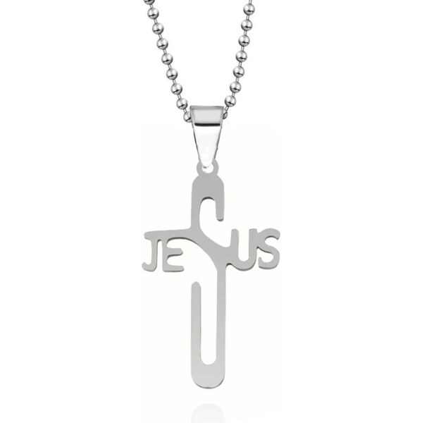 Impress Jewelry Prívesok z chururgickej ocele - JESUS 65221147