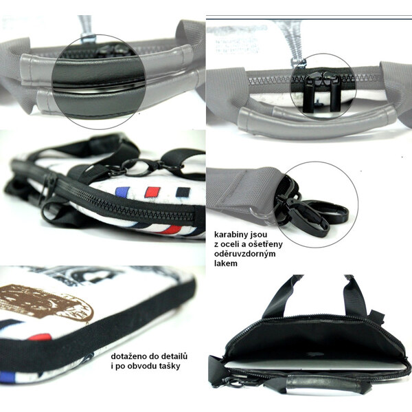 Brašňa cez rameno Huado do 15.6 Modrý motýľ 65221162