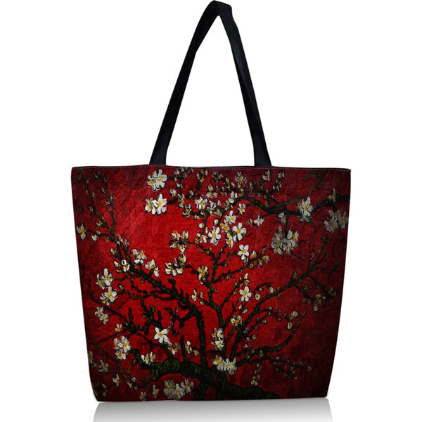 Nákupná a plážová taška Huado - Červená čerešňa 65221202