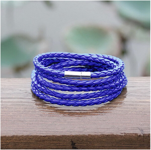 Lodestar Pletený náramok Easy Modrý 65221384