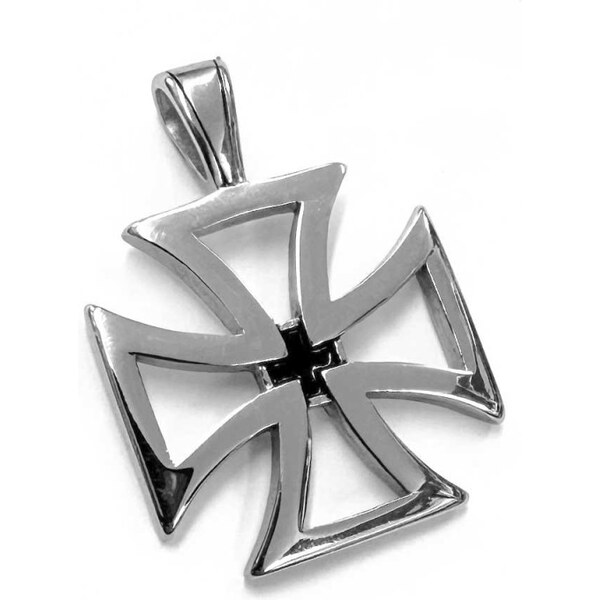 Impress Jewelry Prívesok z chirurgickej ocele Maltézský kříž 65221463